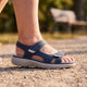 Plantar Fasciitis Relief Sandals with Wide Toe Box & Cushioned Arch Support