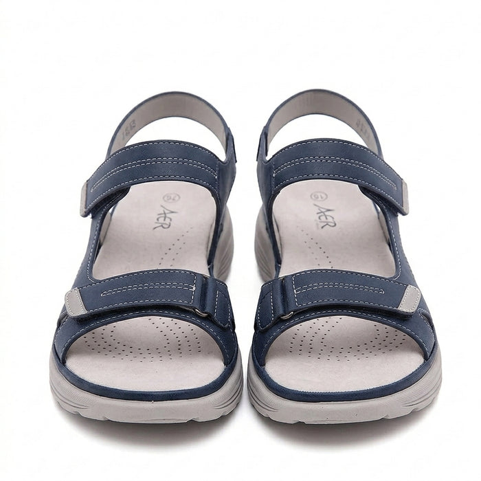 Plantar Fasciitis Relief Sandals with Wide Toe Box & Cushioned Arch Support