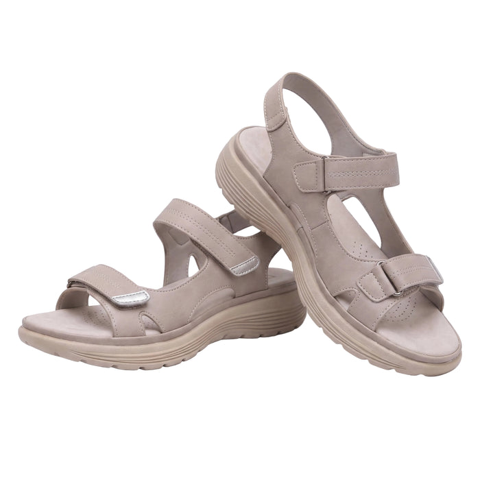 Plantar Fasciitis Relief Sandals with Wide Toe Box & Cushioned Arch Support