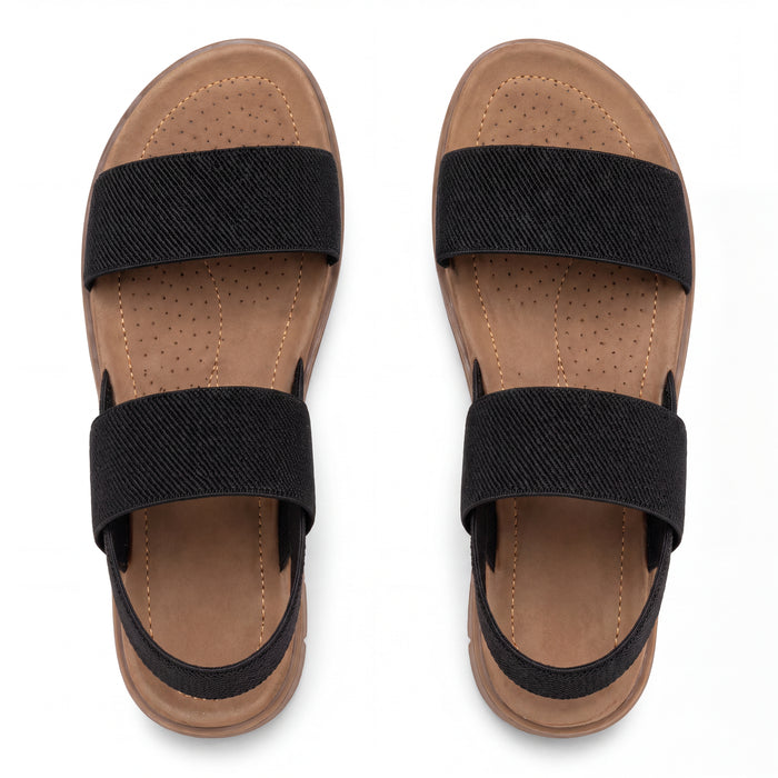 Stretch-Strap Comfort Sandals for Wide & Swollen Feet