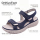 Plantar Fasciitis Relief Sandals with Wide Toe Box & Cushioned Arch Support