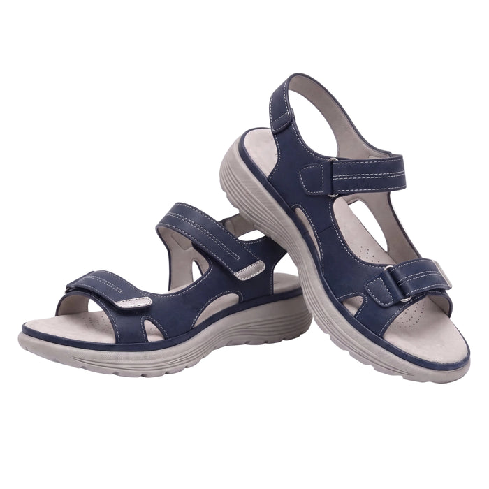 Plantar Fasciitis Relief Sandals with Wide Toe Box & Cushioned Arch Support