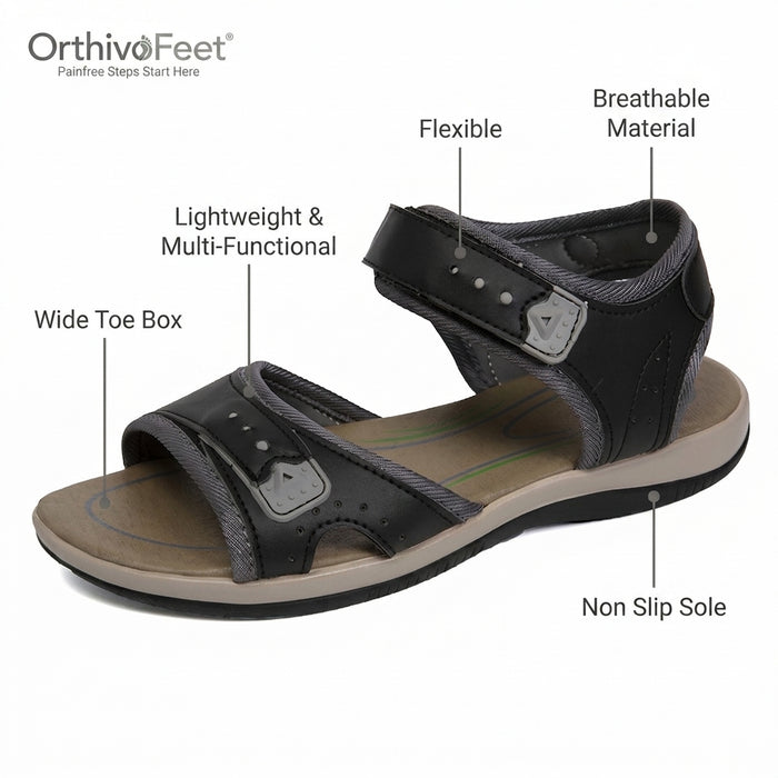 Orthivo AirGlide – Cushioned Comfort Walking Sandals