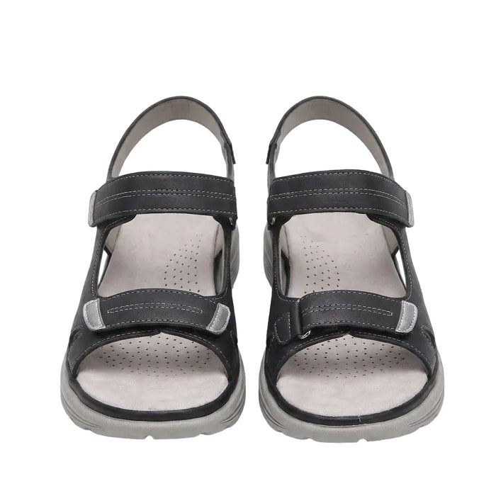 Plantar Fasciitis Relief Sandals with Wide Toe Box & Cushioned Arch Support