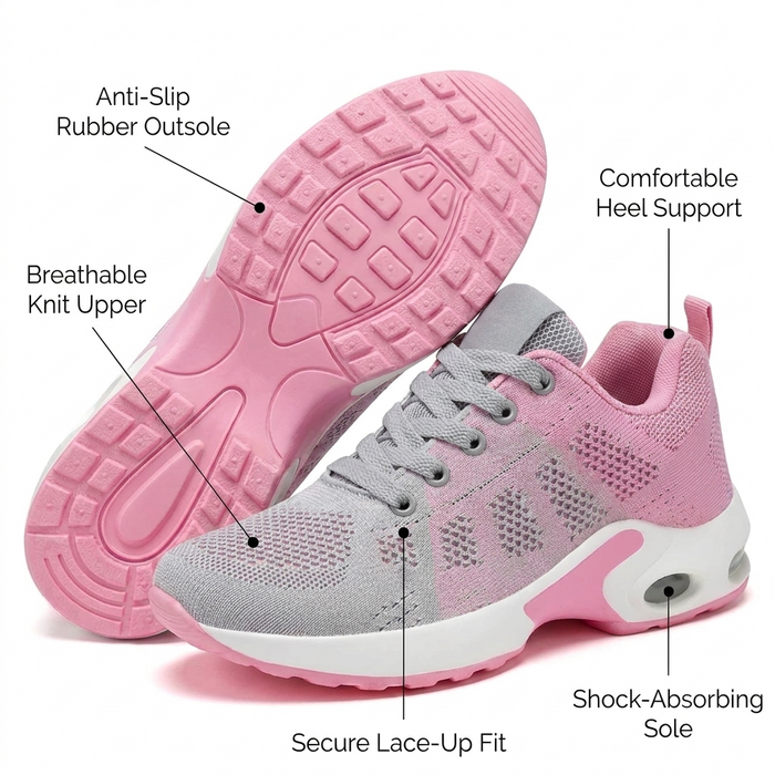 Orthivo StrideEase – Cushioned Comfort Sneakers