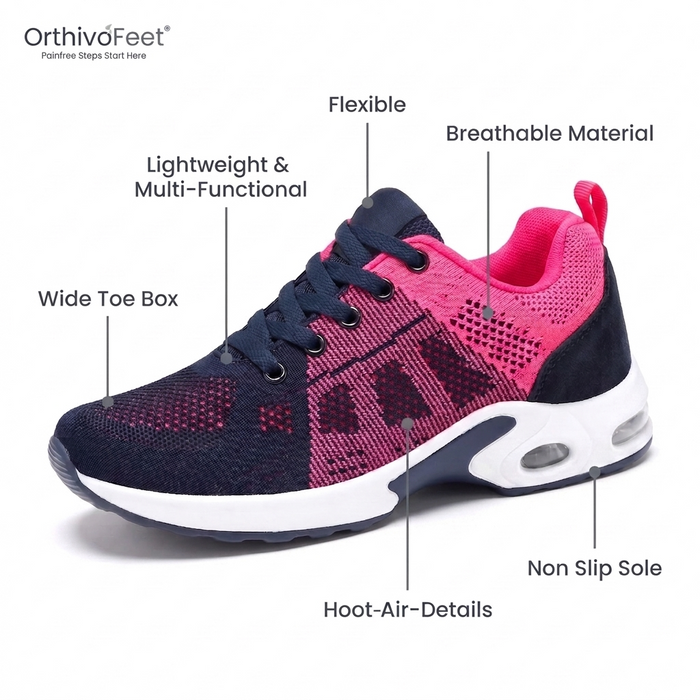 Orthivo StrideEase – Cushioned Comfort Sneakers