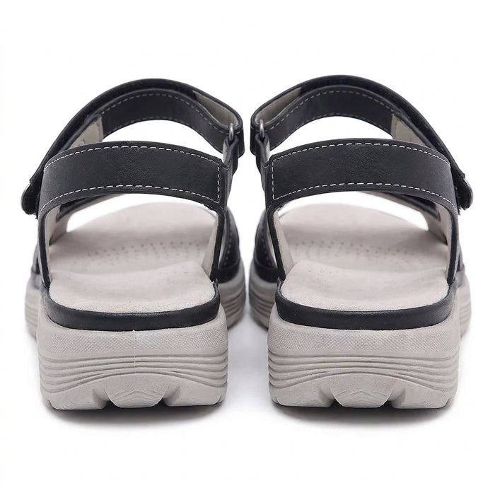 Plantar Fasciitis Relief Sandals with Wide Toe Box & Cushioned Arch Support